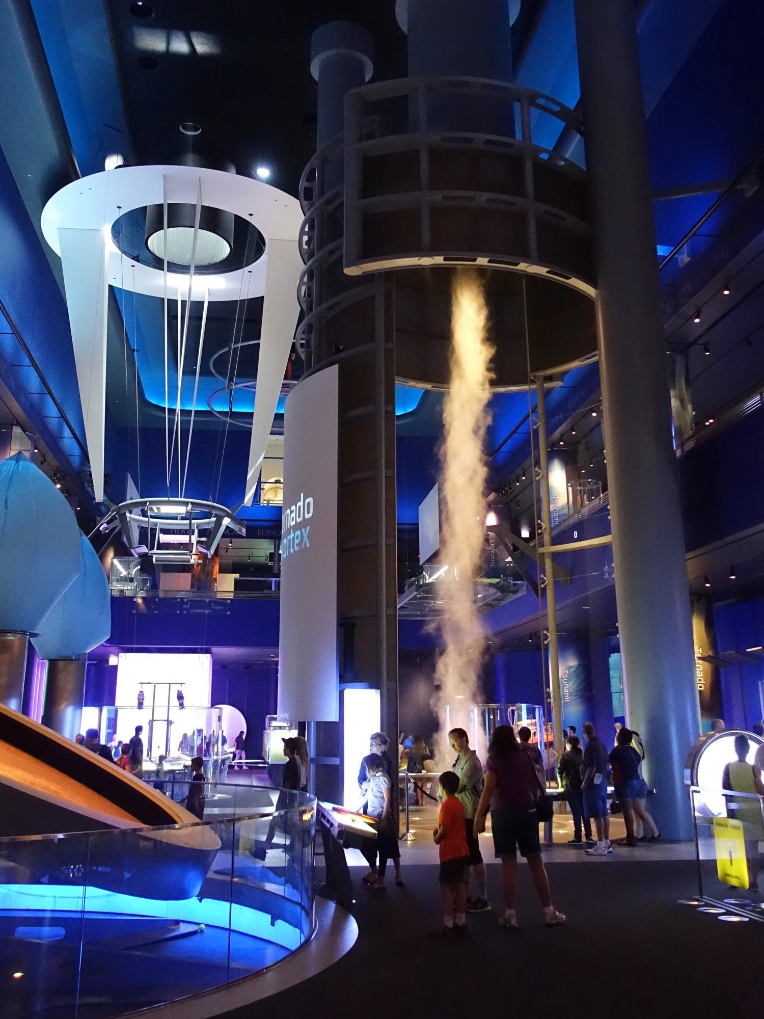 Image of the wind tunnel display at Museum of Science and Industry.